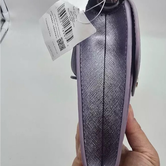 NWT Kate Spade Tinsel Glitter Flap Crossbody K9336 Lilac Frost - Picture 5 of 7